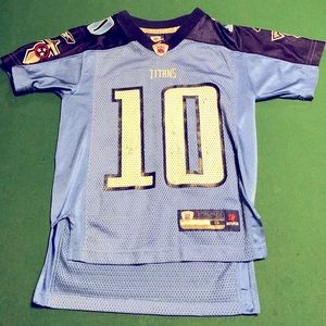 Youth Size 8 Small Titans Vince young jersey #10